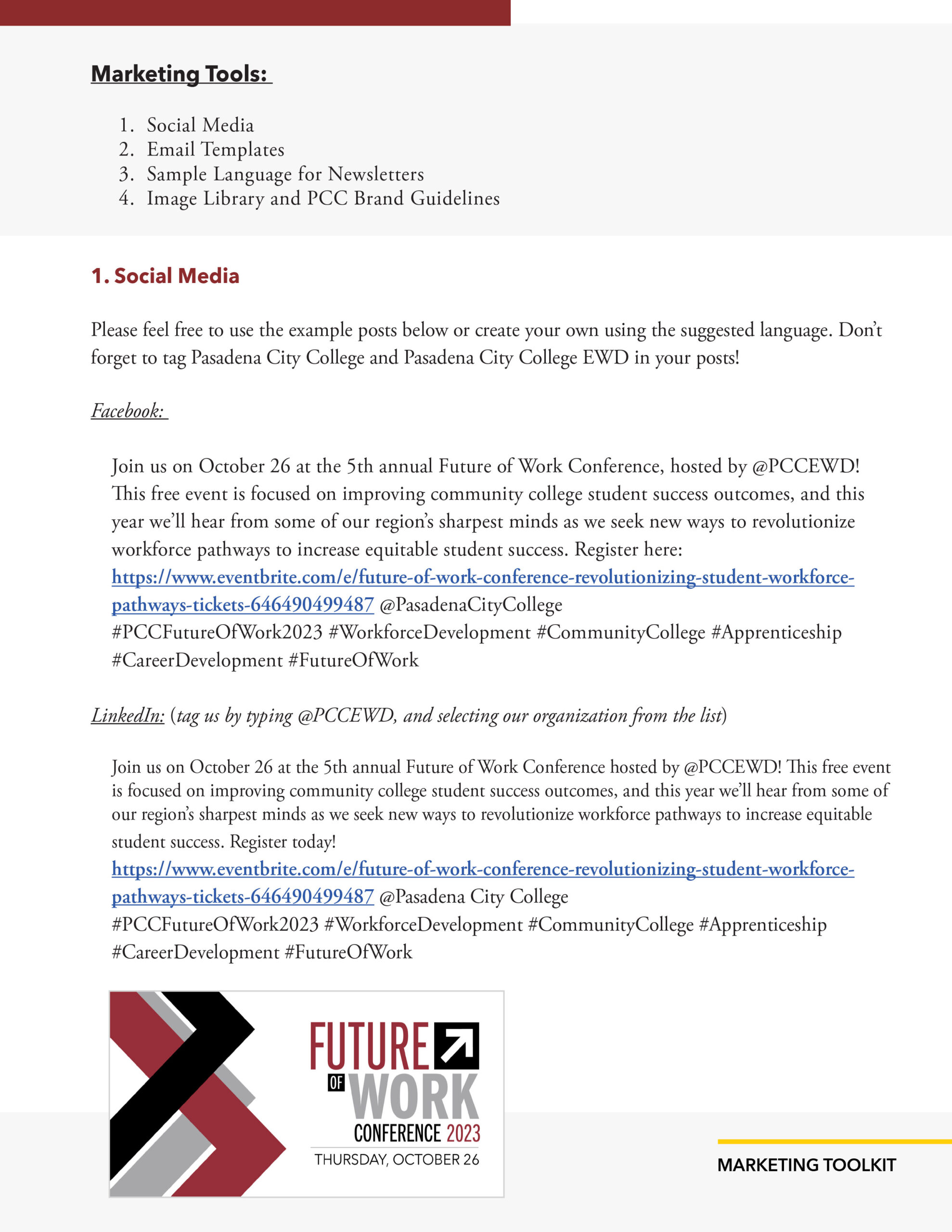 5th Annual Future of Work Conference at PCC on October 26th press kit pg 3