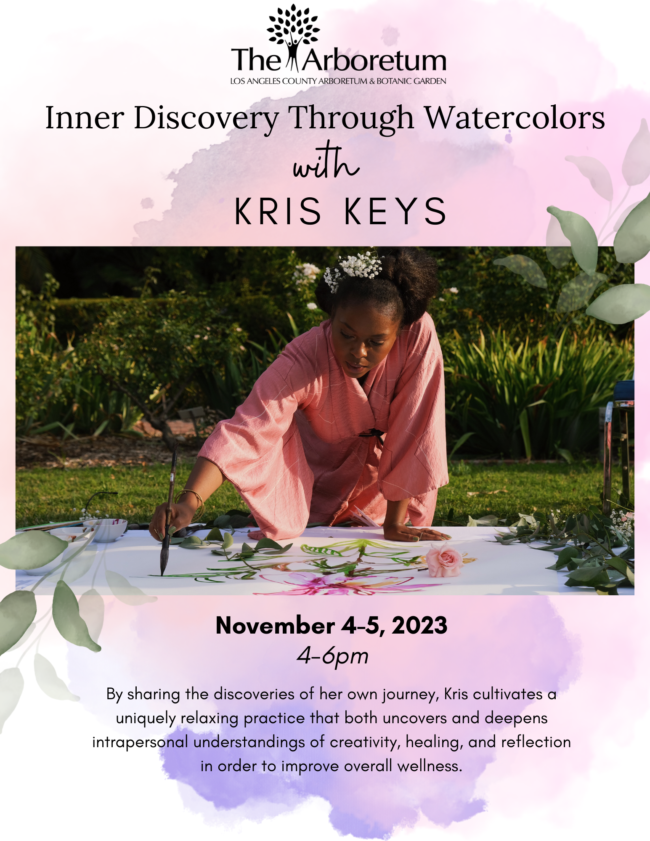 watercolors at the Arboretum with artist Kris Keys