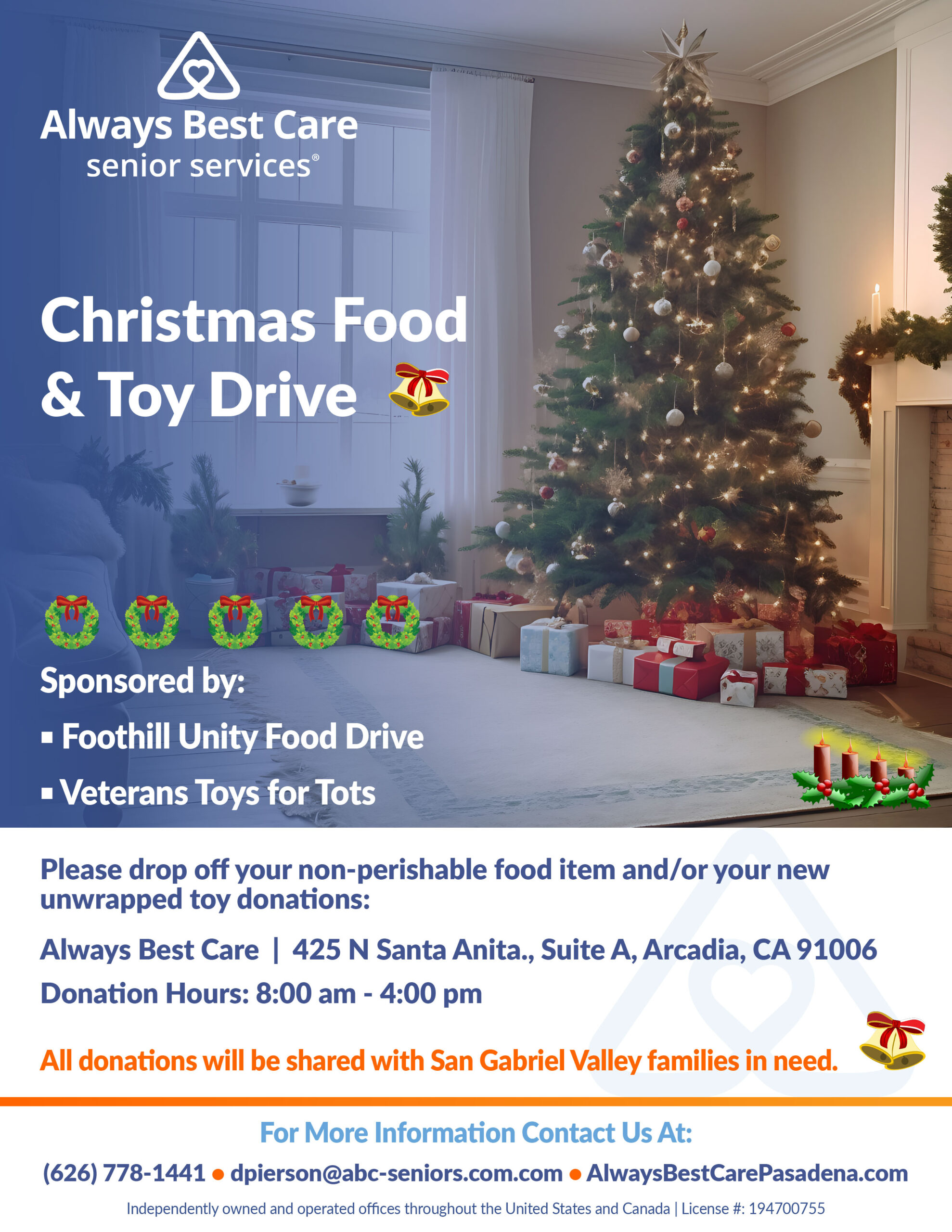 Always Best Care Christmas Food and Toy Drive 