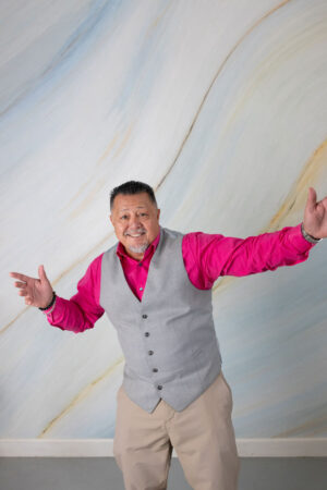 Jose Luis Correa funny pose for profile picture.