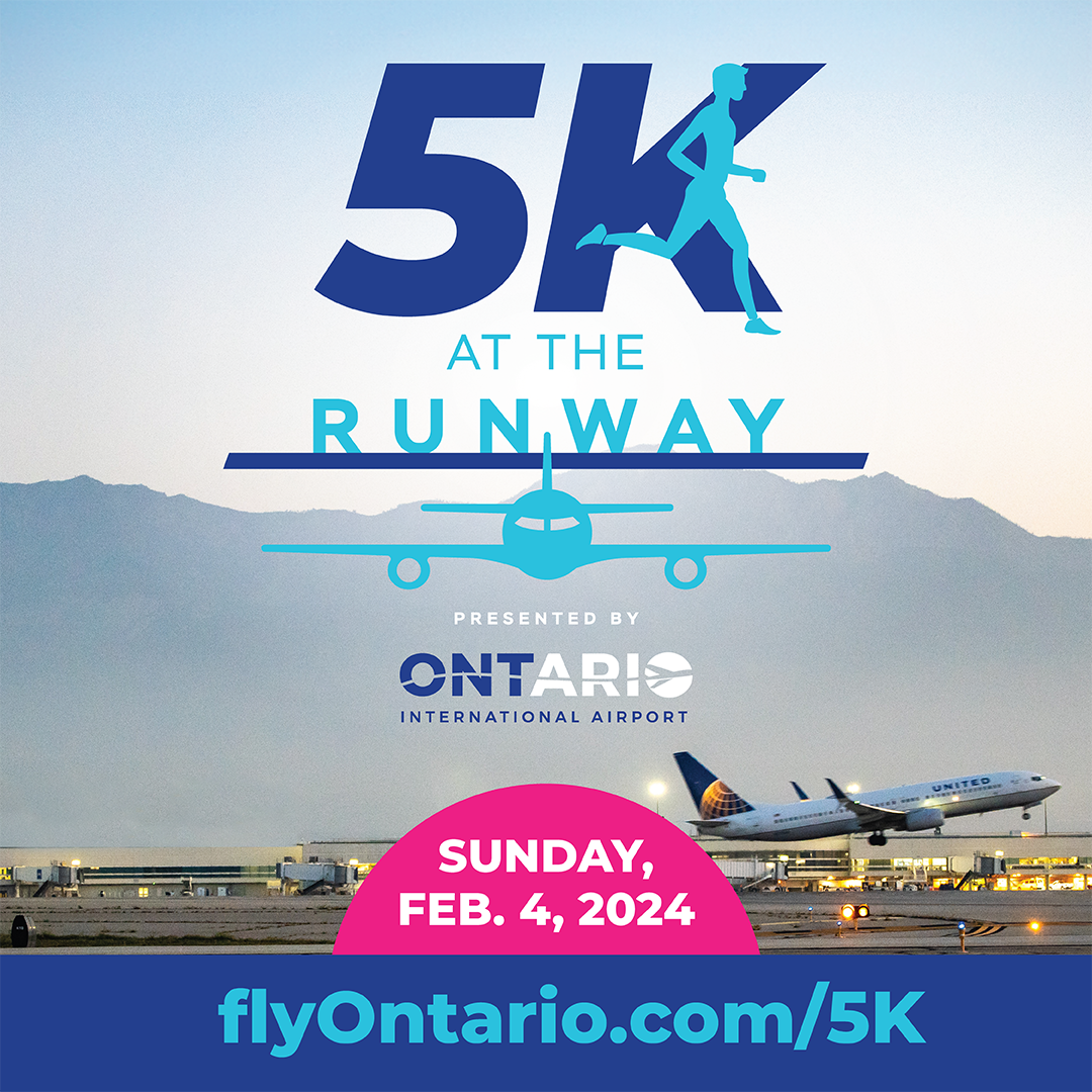 Ontario Airport 5K at the runway flyer for 2024