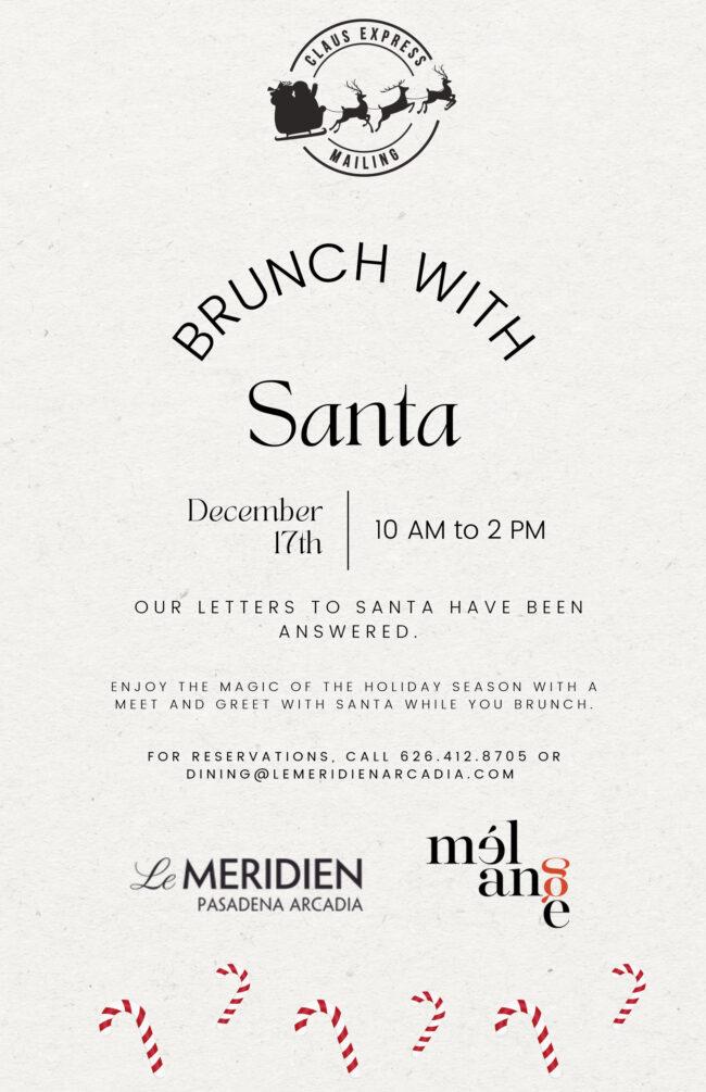 brunch with Santa at the Le Meridien Hotel
