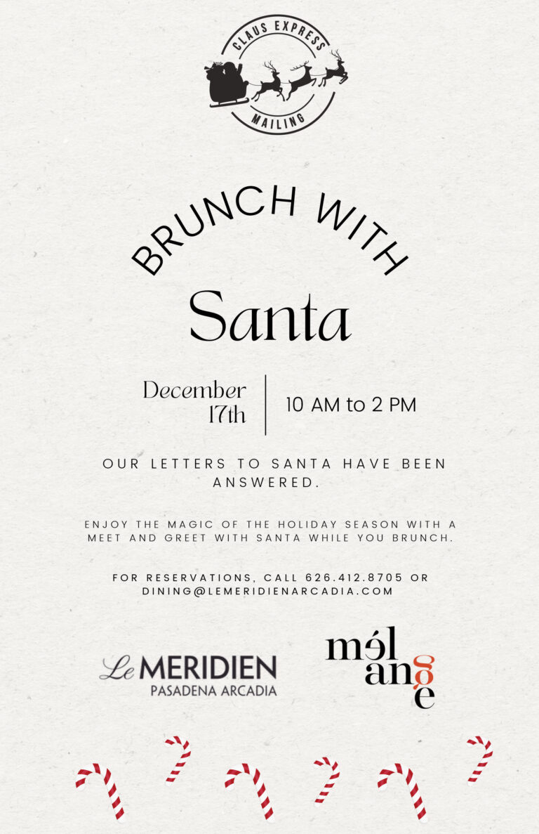 brunch with Santa at the Le Meridien Hotel