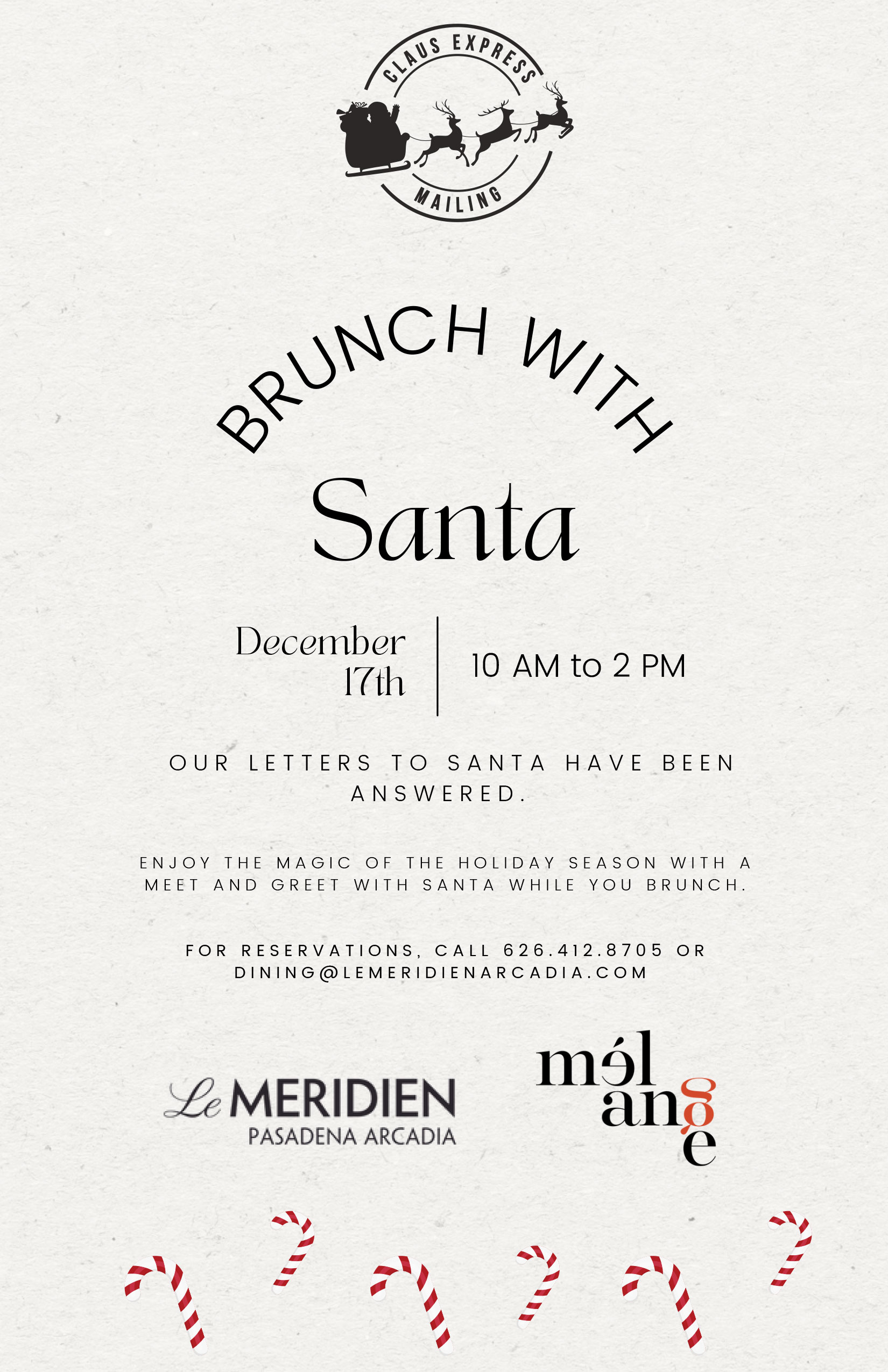 brunch with Santa at the Le Meridien Hotel 