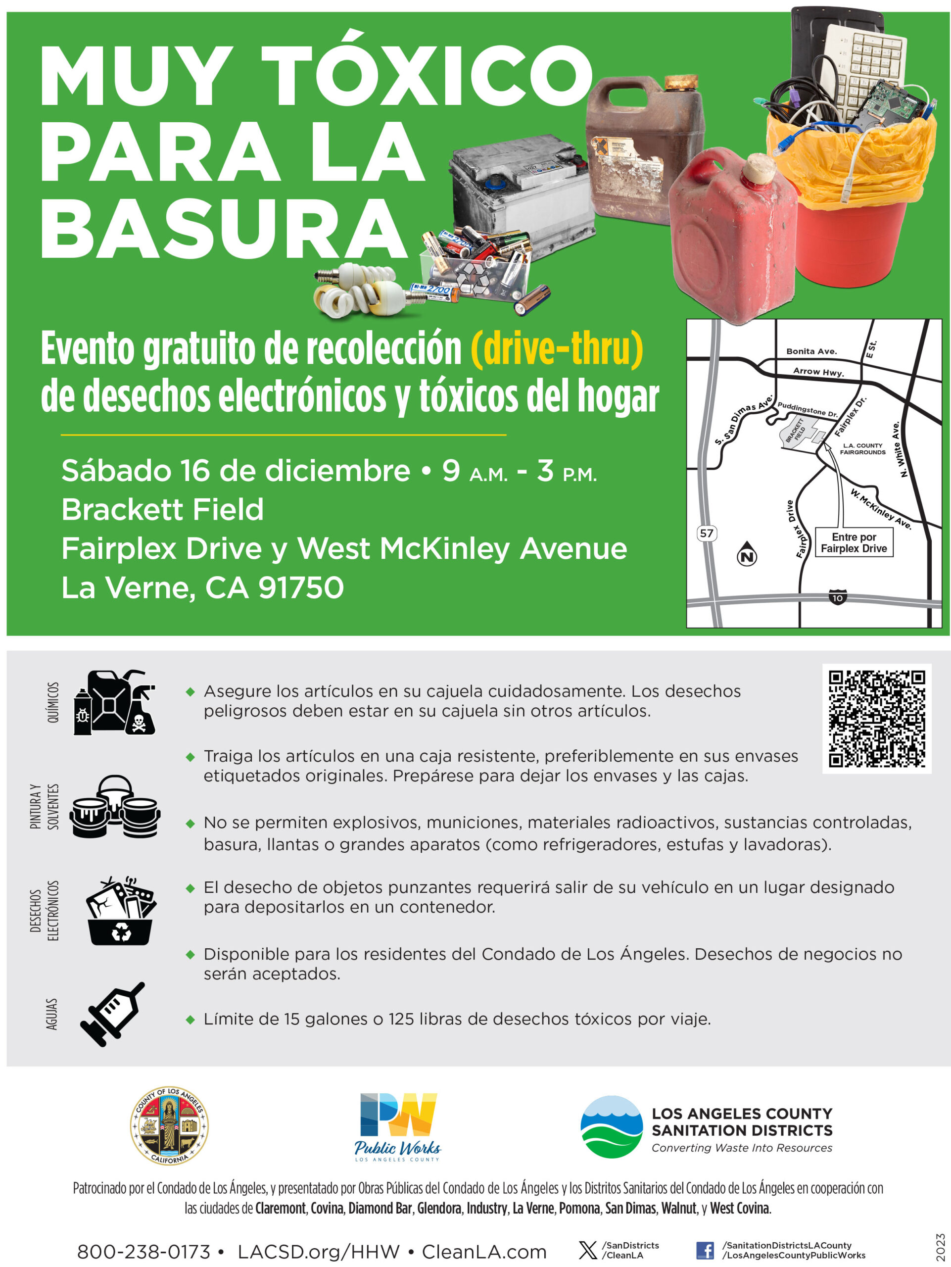 LA county webinars Too Toxic To Trash in Spanish flyer 