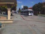 a Foothill Transit bus on the streets 