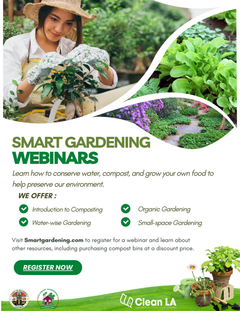 LA county Smart Gardening Webinars