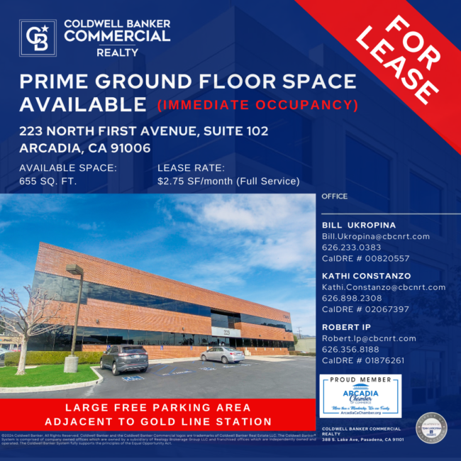 Coldwell Banker Commercial listing for 223 N First Ave in Arcadia