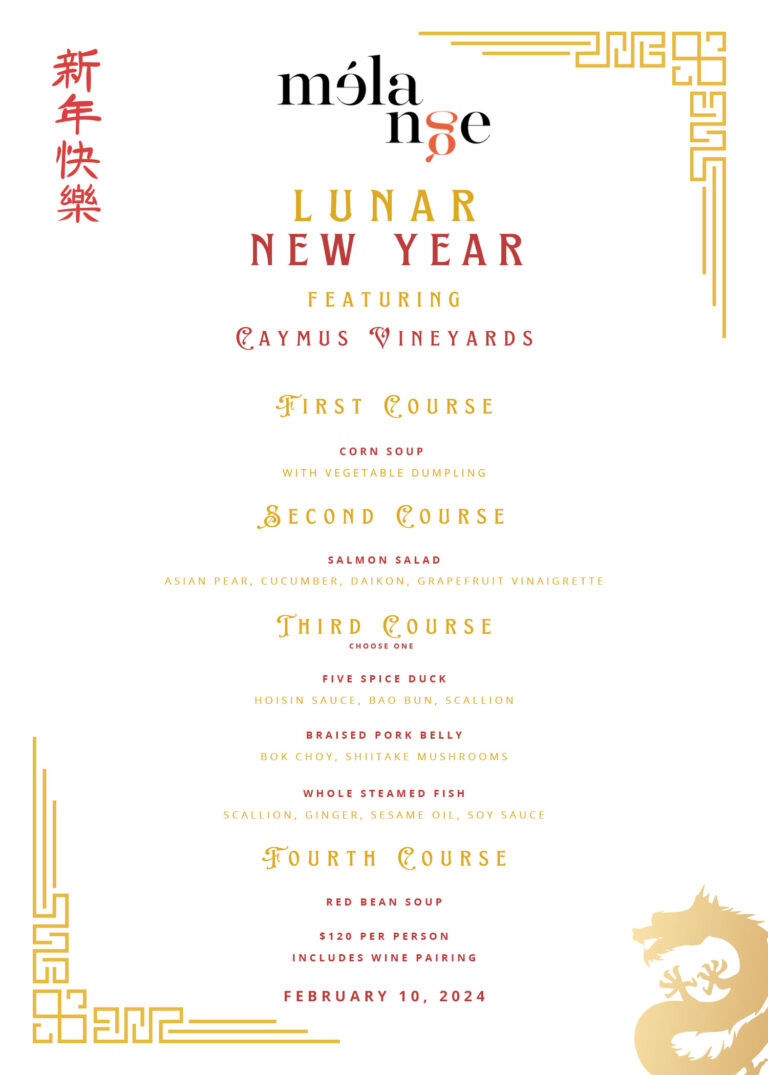 Lunar New Year Menu at Le Meridien Hotel
