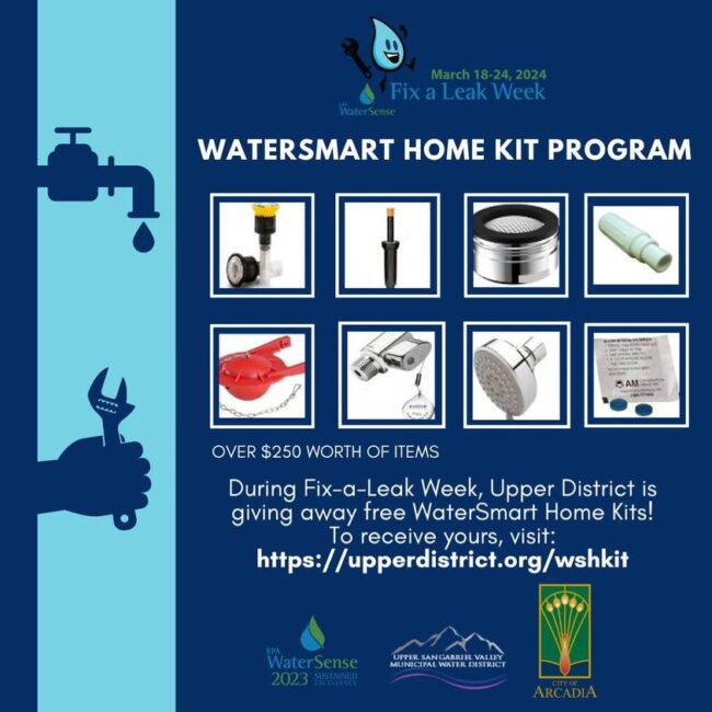 Watersmart Home Kit Program through Upper San Gabriel Valley Water District