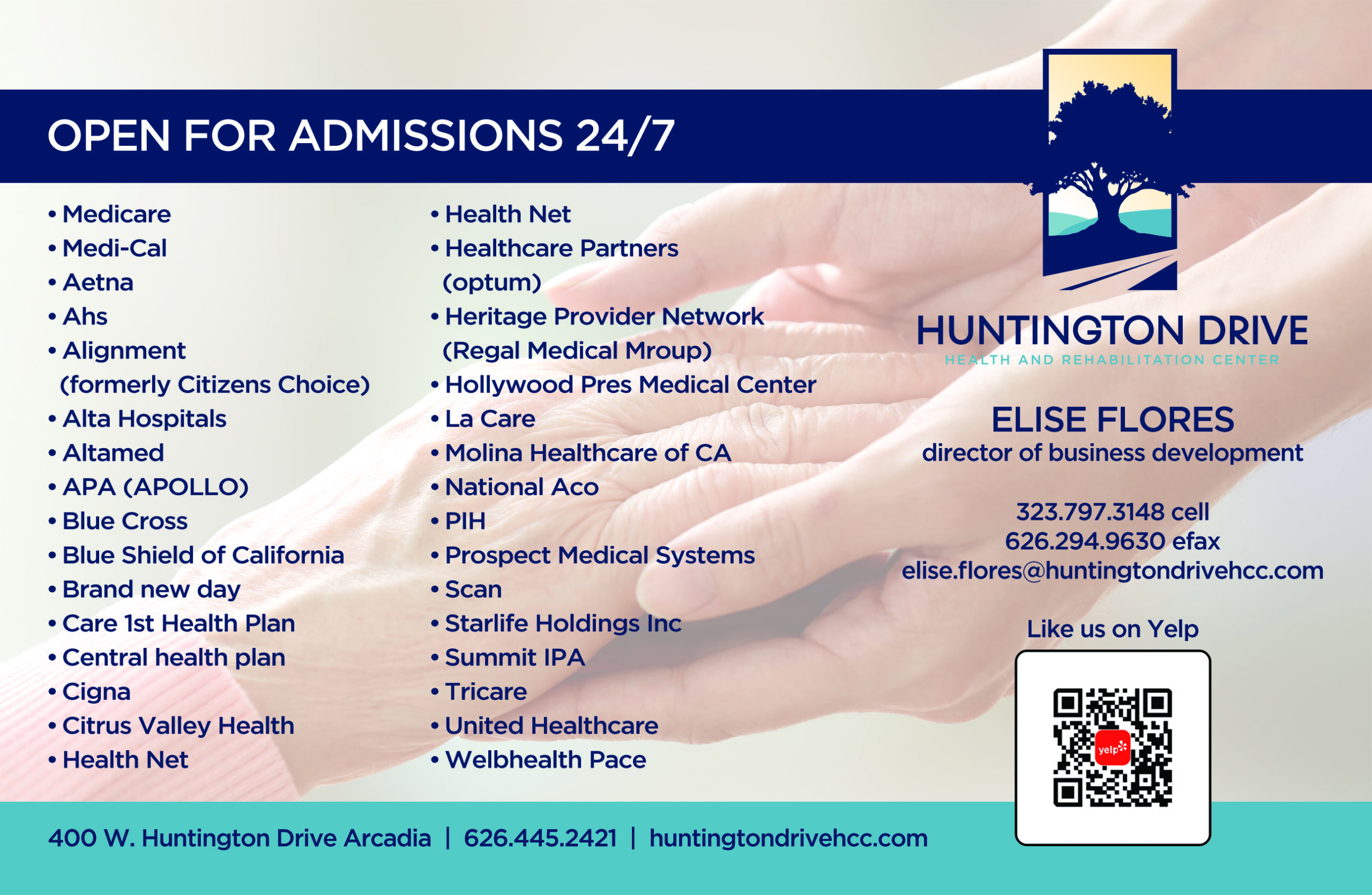 Huntington Drive Health and Rehabilitation Center open for admissions