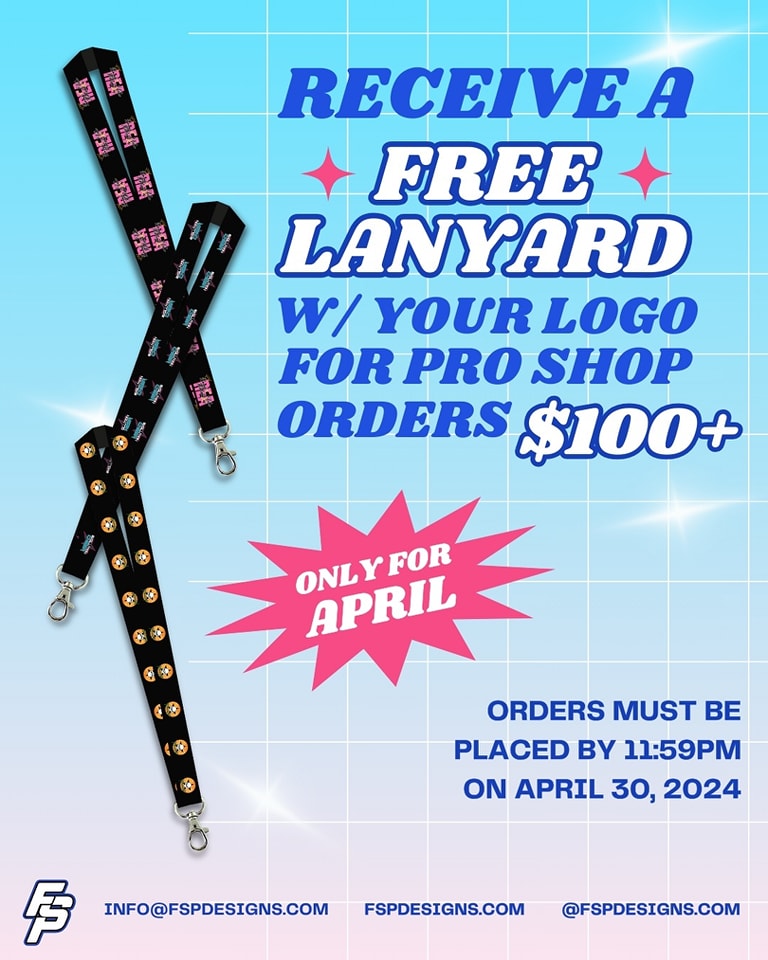 Free Lanyard with Pro Shop orders at FSP in the month of April 