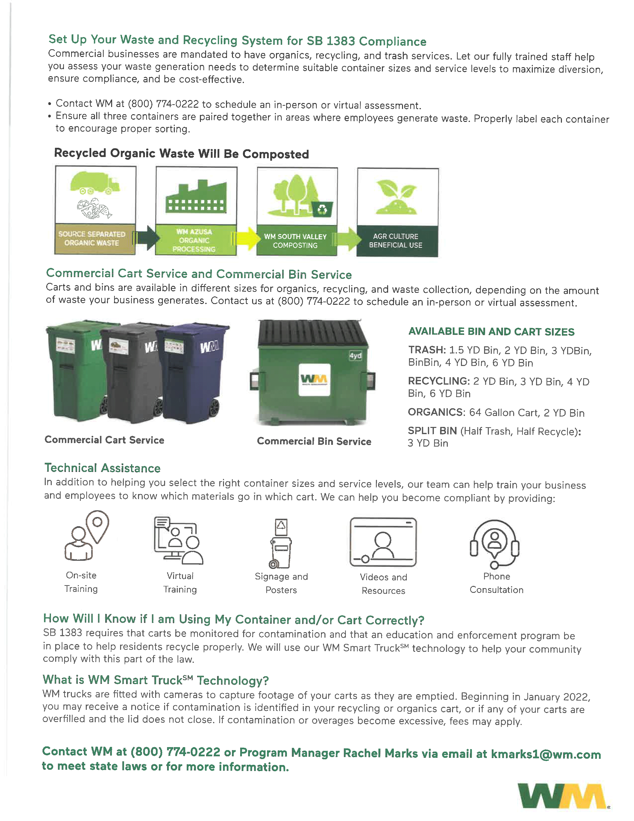 Mandatory Organics Recycling Collection Program information for the City of Arcadia 