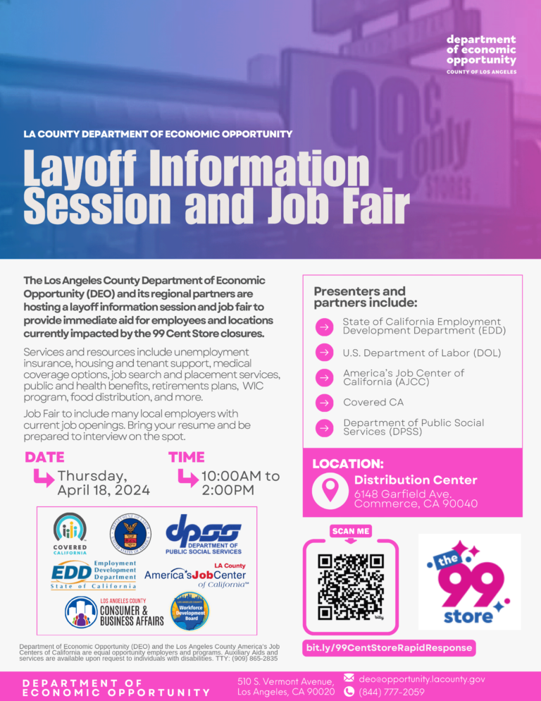 Layoff info for 99 Cent Store closures