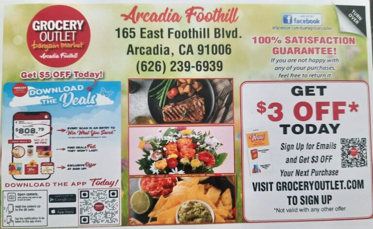 Grocery outlet Foothill current specials