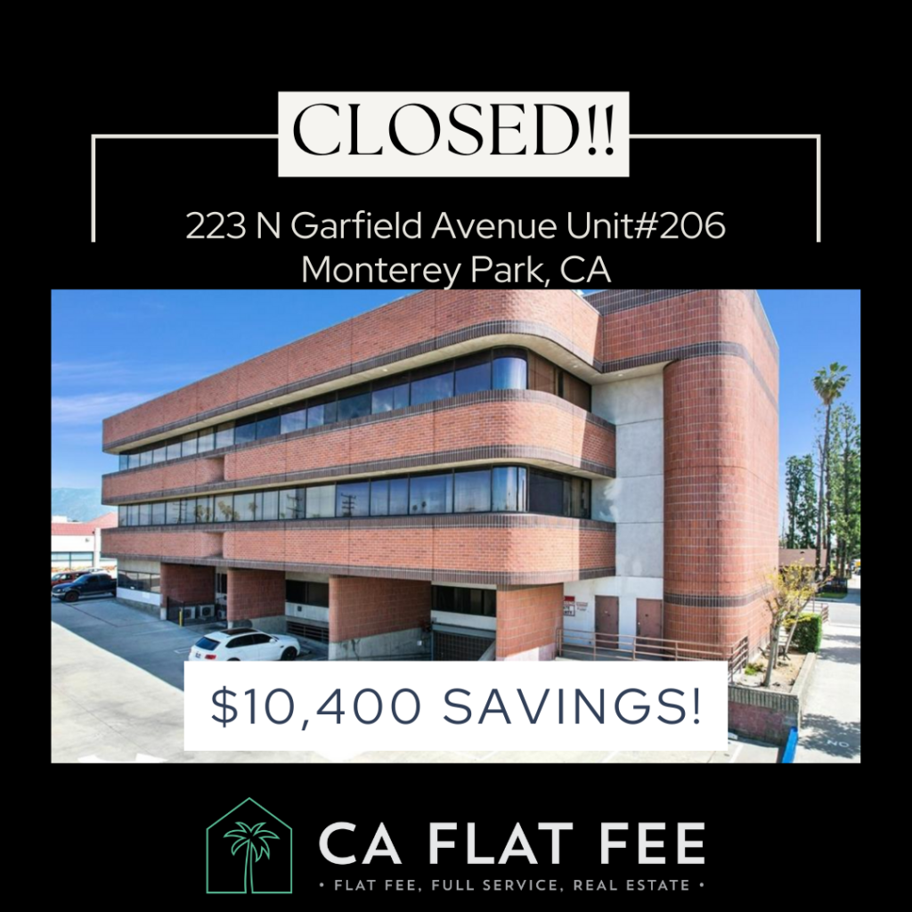 closed sale on an office building in Monterey Park from CA Flat Fee 