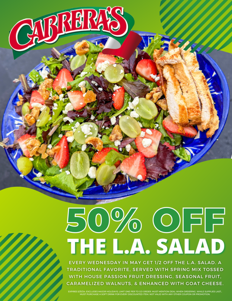 Cabrera's special for May 2024