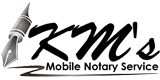 logo for KM's Mobile Notary Services