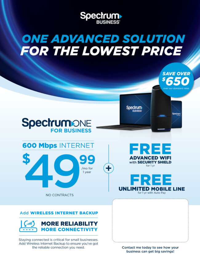 one advanced solution for the lowest price flyer from Spectrum Reach