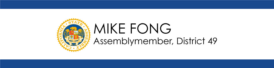Assemblymember Mike Fong banner header 