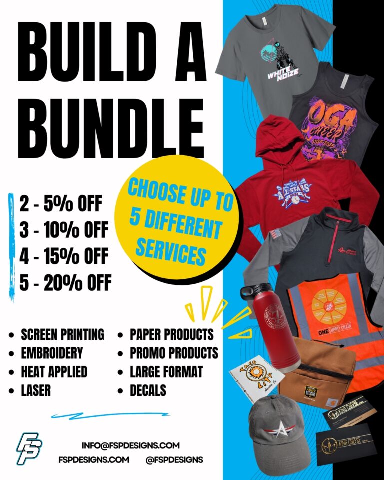 FSP Designs build a bundle promotion