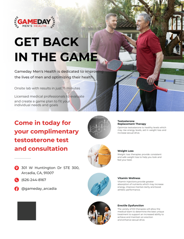 get back in the game with Gameday Men's Health