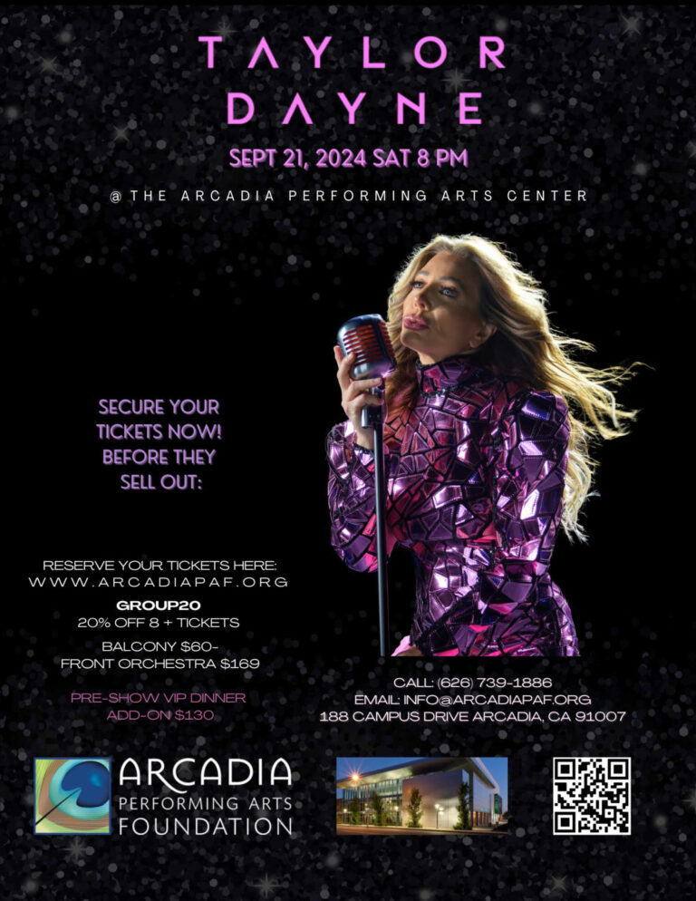 Taylor Dayne concert at the Arcadia Performing Arts Foundation