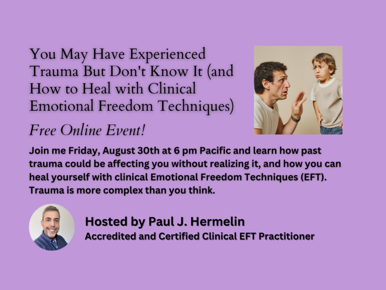 trauma healing workshop with Paul Hermalin