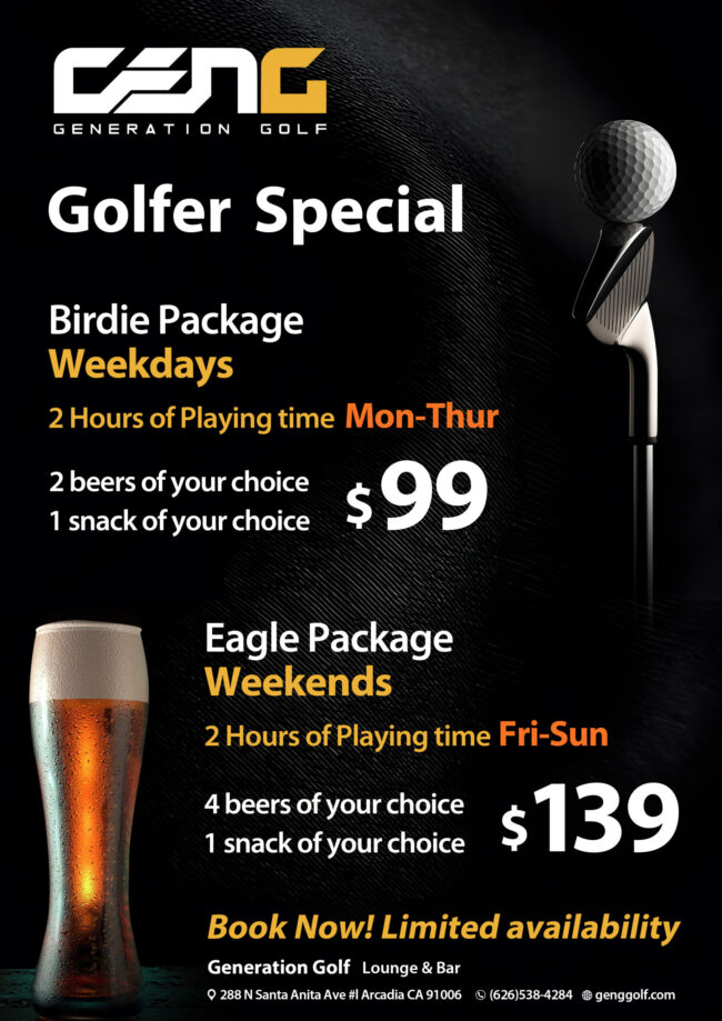 Golfer Special Generation Golf Generation Golf golfer special packages