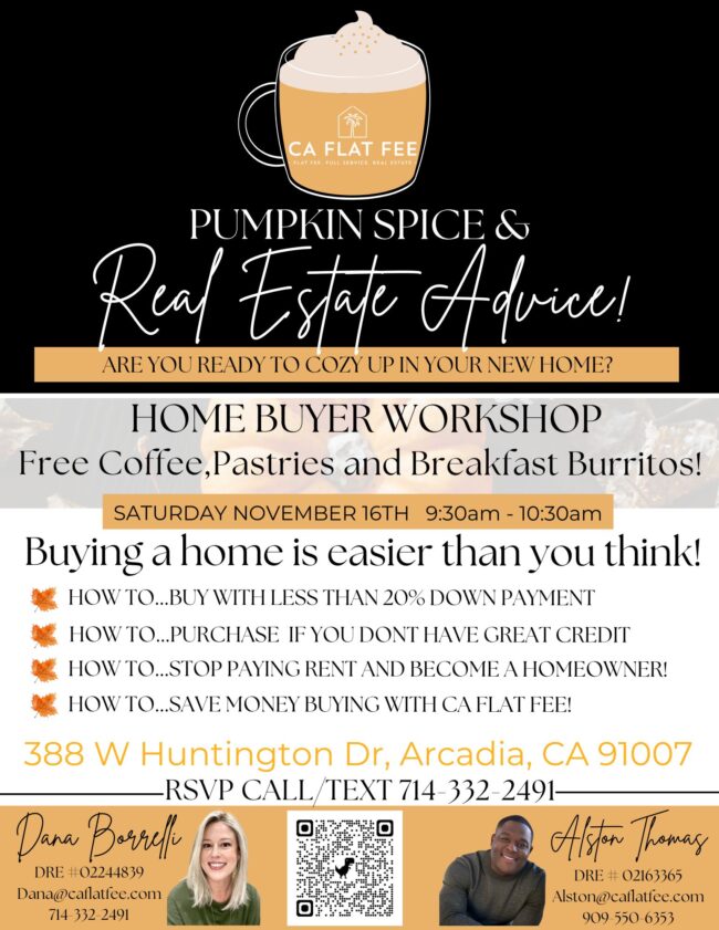 pumpkin spice and real estate advice with CA Flat Fee