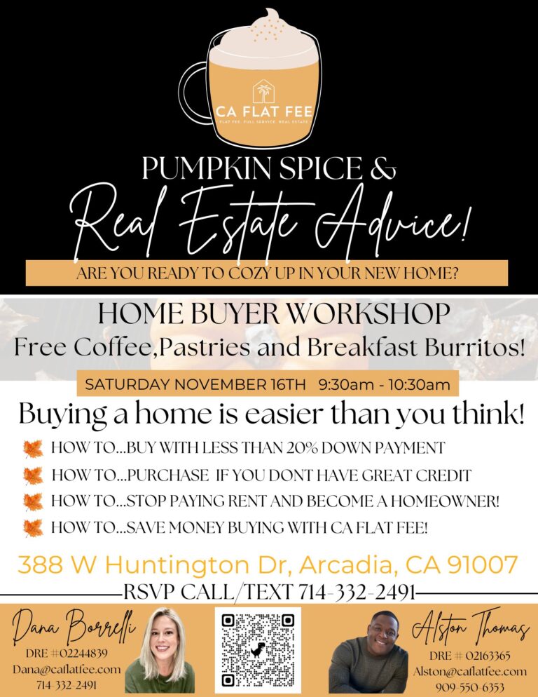 pumpkin spice and real estate advice with CA Flat Fee