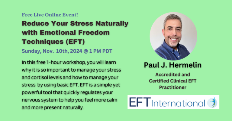 reduce stress naturally with EFT and Paul Hermelin