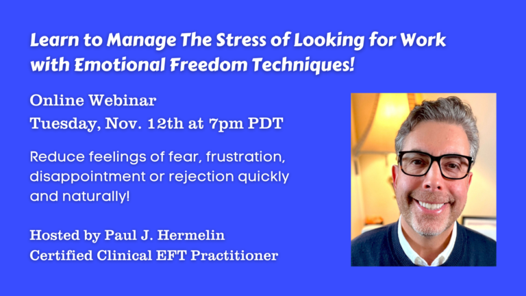 managing stress of looking for work with Paul Hermelin