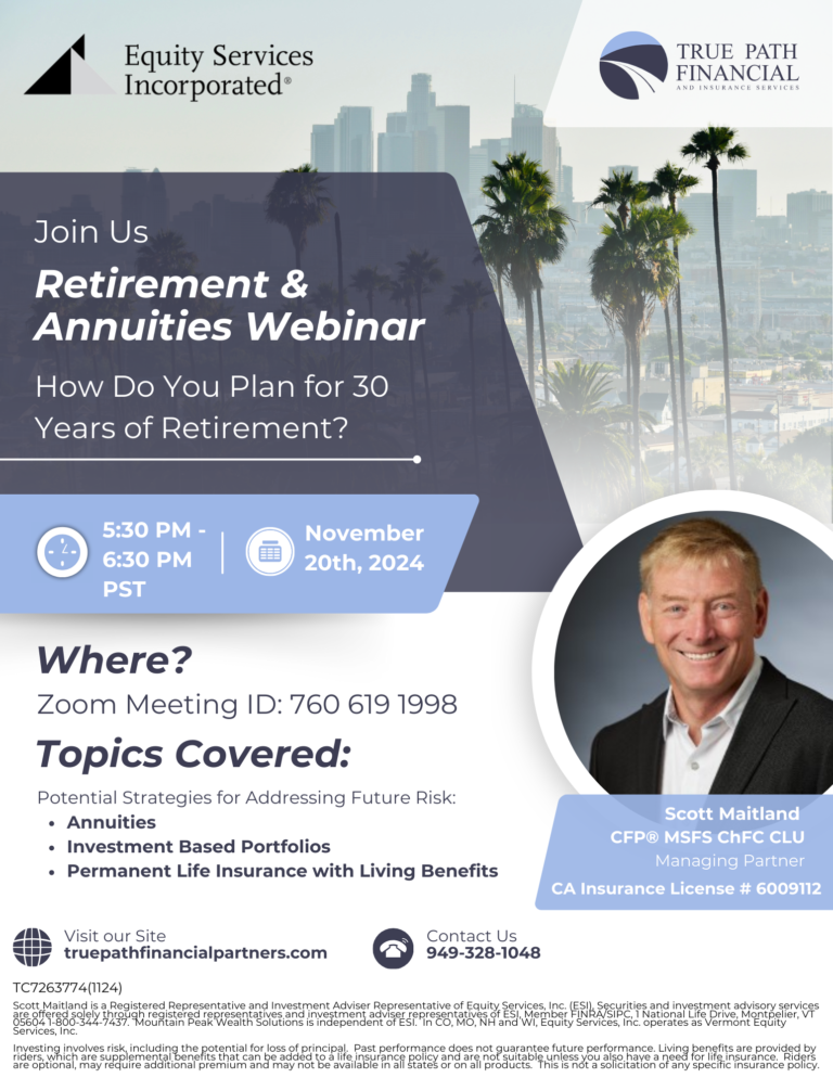 True Path retirement and annuities webinar