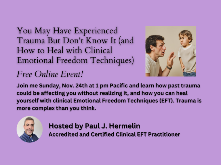 healing trauma with EFT techniques and Paul Hermelin