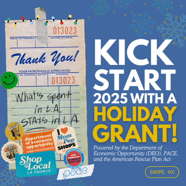 kick start 2025 with a holiday grant flyer
