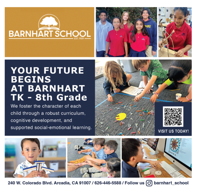 tk through 8th grade available at Barnhart School
