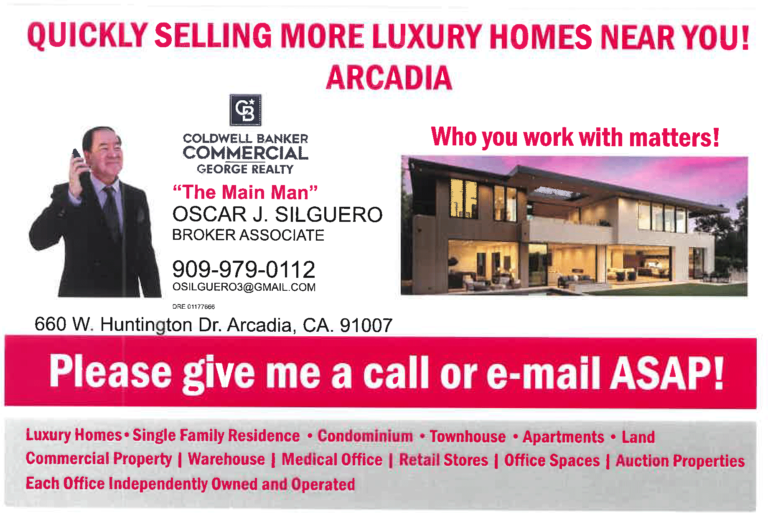 Oscar Silguero of George Realty can sell your home quickly