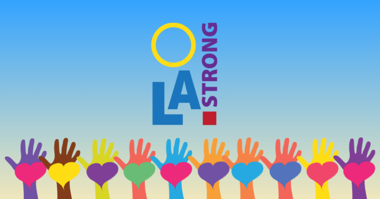 LA Strong banner from HUTdogs