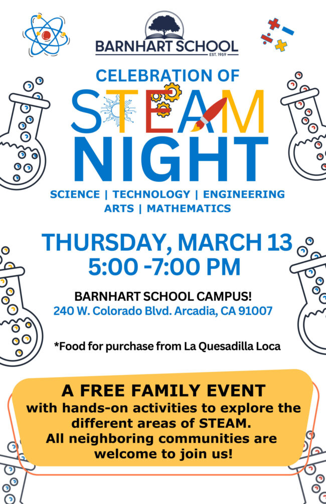 Barnhart School celebrates STEAM night on March 13