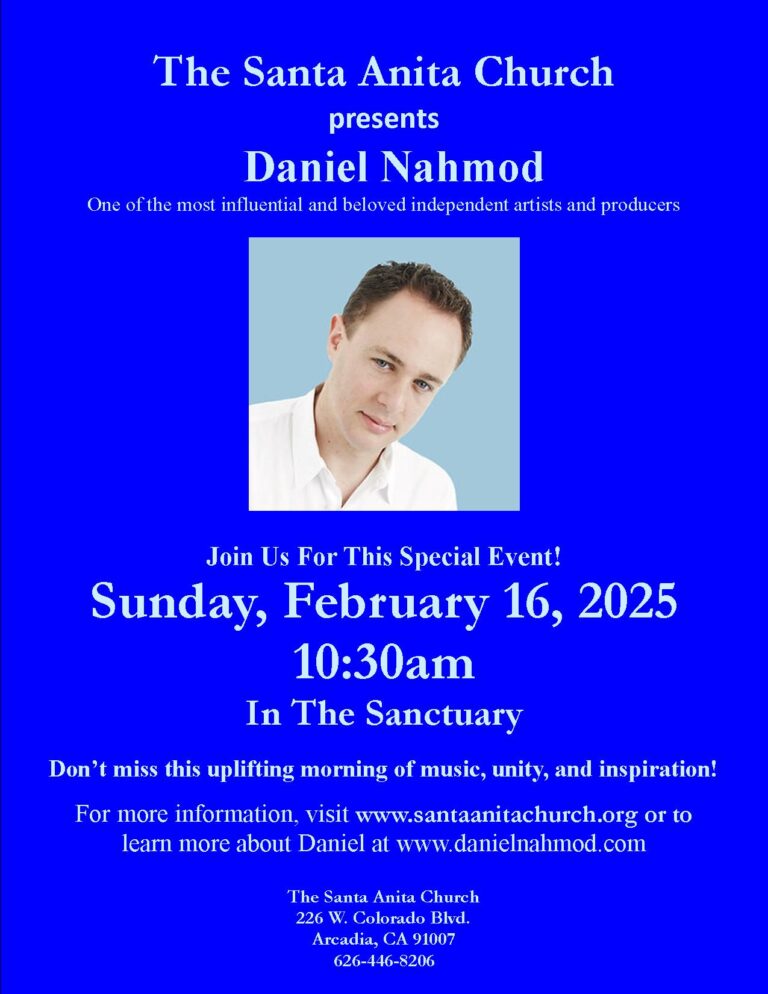 Santa Anita Church presents Daniel Nahmod