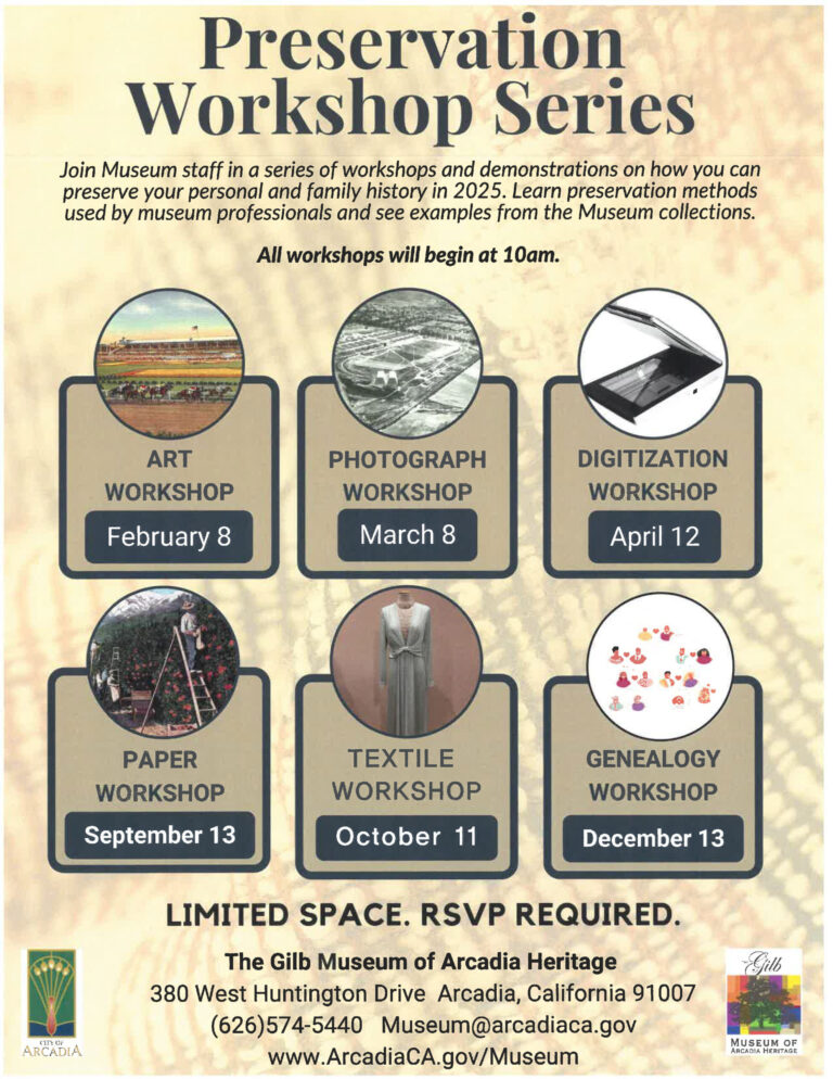 Gilb Museum Preservation Workshops for 20254