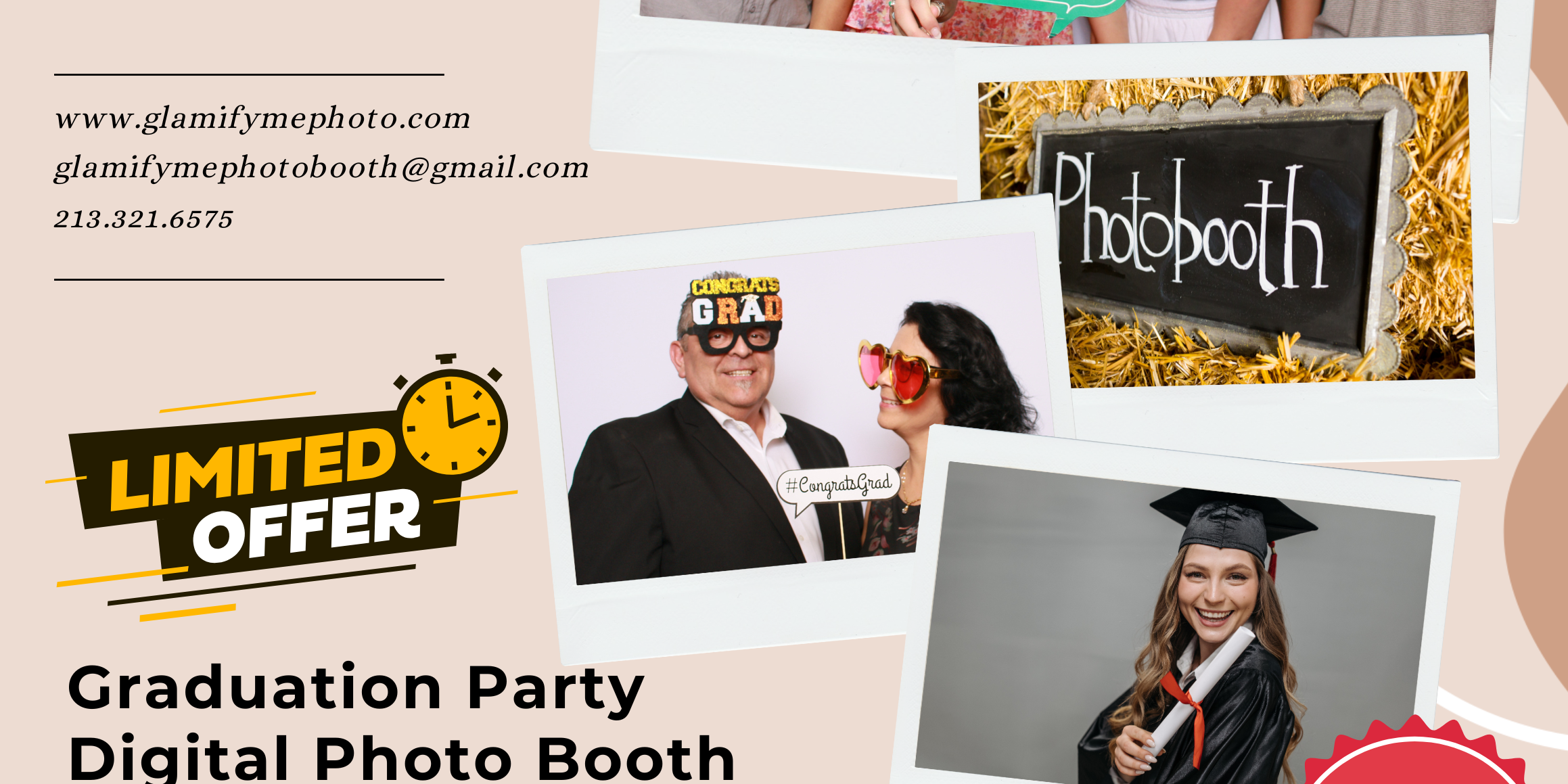 Glamify Me Photo Booth graduation flies