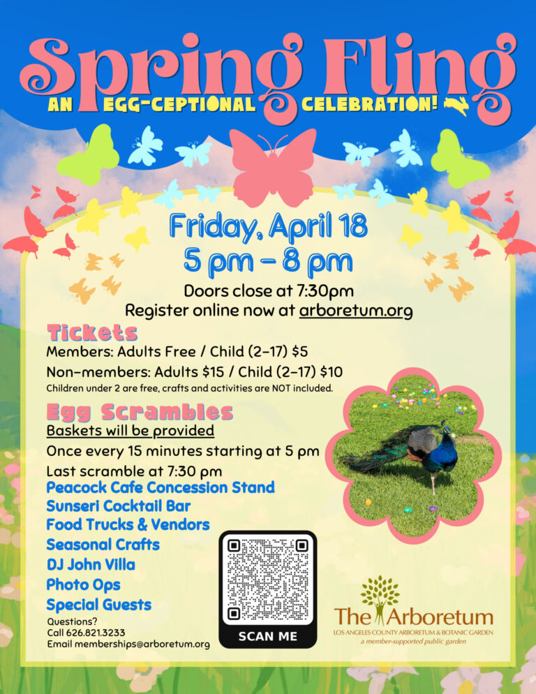spring fling at the Arboretum on April 18
