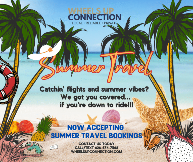 summer travel time with Wheels Up Connection for all your transportation needs