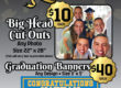 graduation season banners printed from Longo Toyota