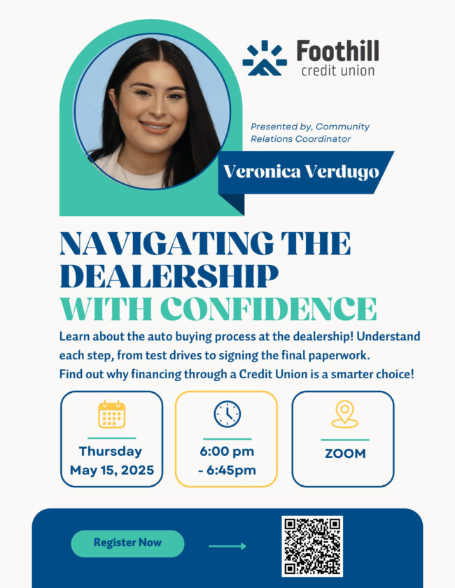 navigating the dealership with confidence webinar from Foothill Credit Union