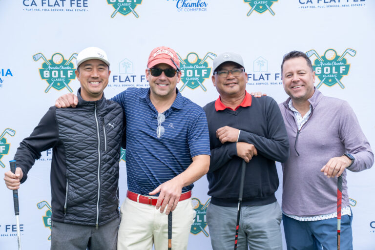 a group of four golfers from Positive Investments
