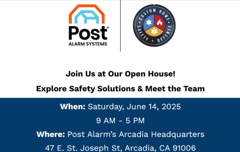 Post Alarm open house flyer