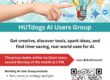 HUTdogs AI users group meeting flyer